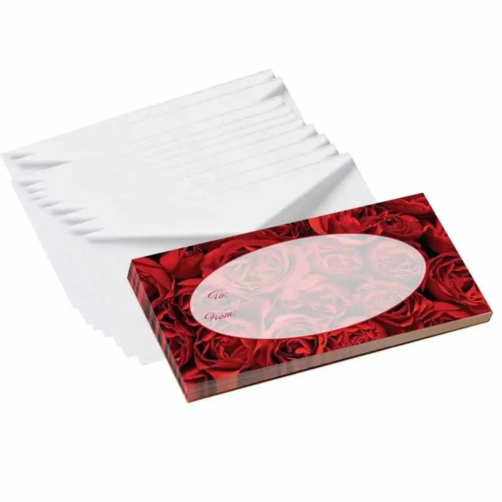 Red Roses Any Ocassion Gift Tags with Envelopes